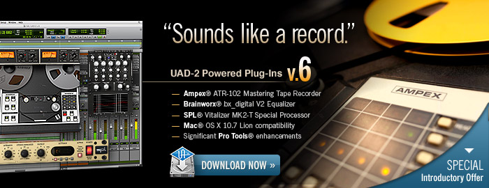 Sounds like a record.  UAD-2 Powered Plug-Ins software v.6.0