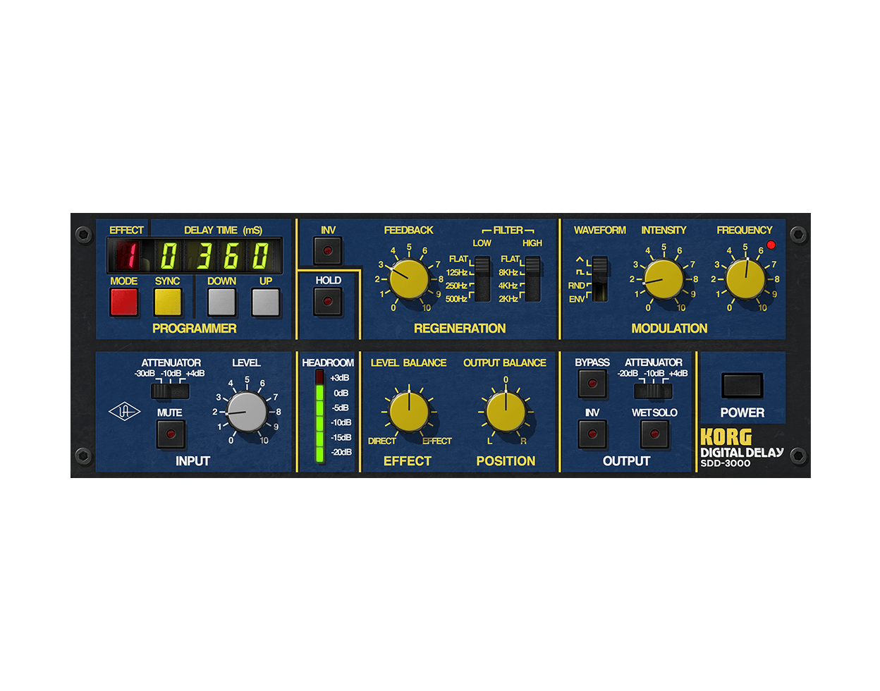 korg delay pedal Korg SDD-3000 Digital Delay