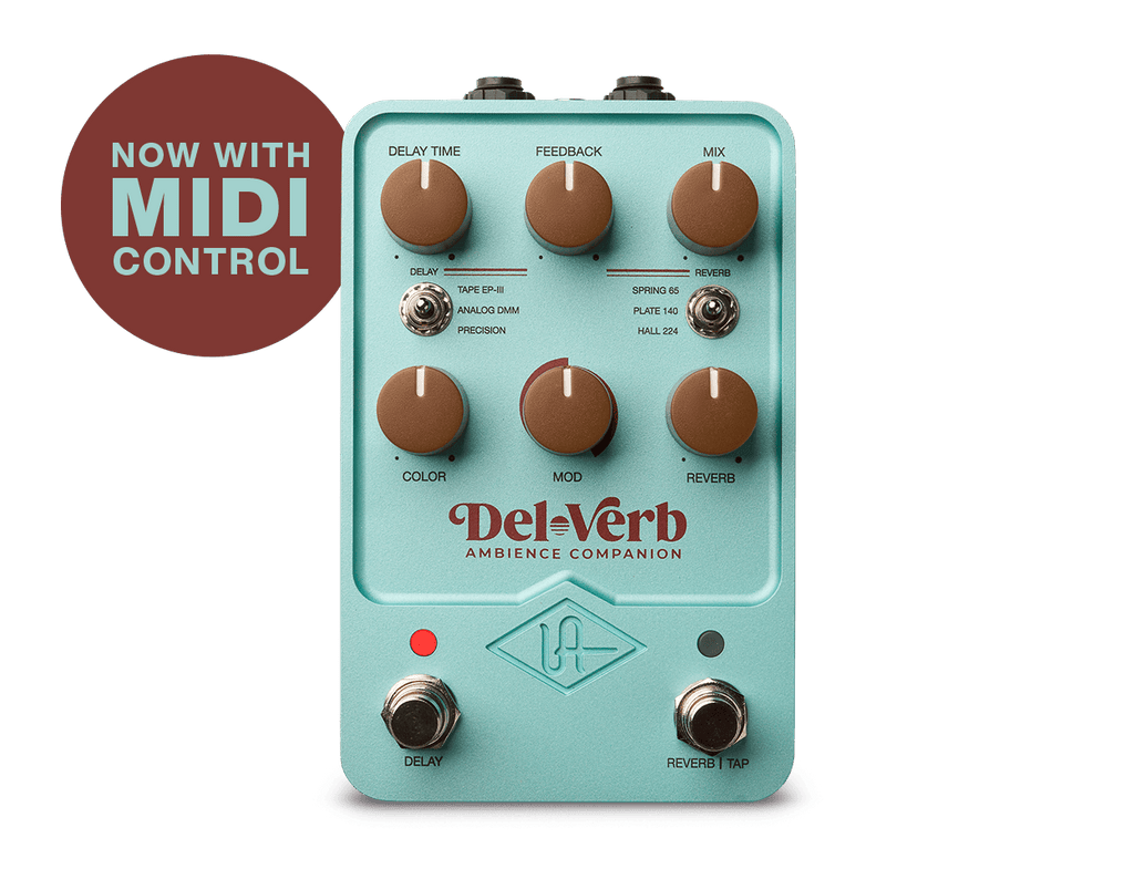 best reverb delay combo pedals Del-Verb Ambience Companion – Universal Audio