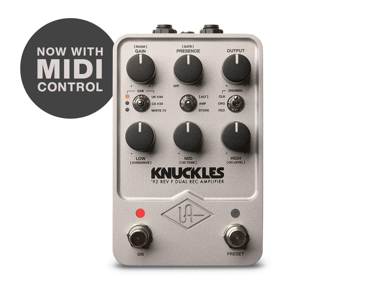 【美品】UAFX Knuckles '92 Dual Rec Amplifier Knuckles '92 Dual Rec Amplifier Pedal – Universal Audio