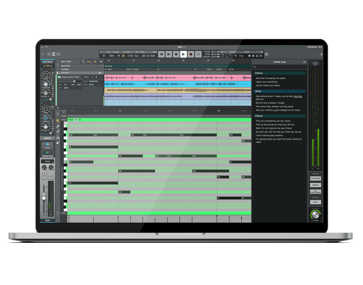 LUNA Studio 混音介面畫面
