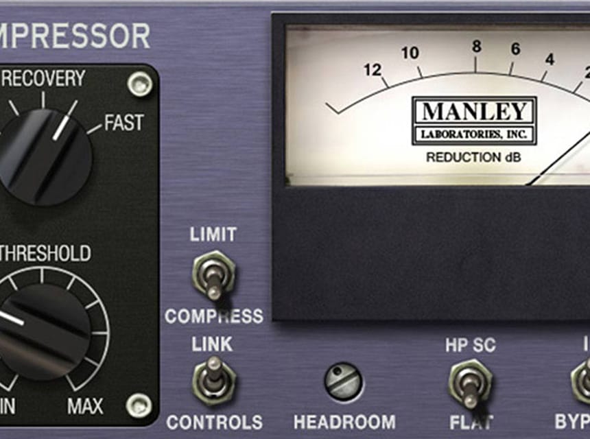 UAD Manley Variable Mu Compressor ステレオ処理を意識した運用にも対応