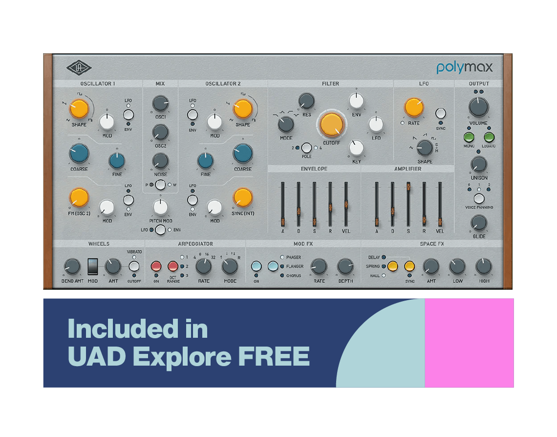 PolyMAX Synth free analog-style VST instrument by Universal Audio