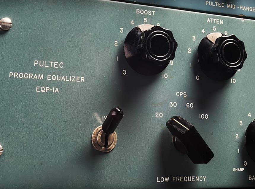 UAD Pultec Passive EQ Collection EQP-1Aで低域に太さと締まりを作る