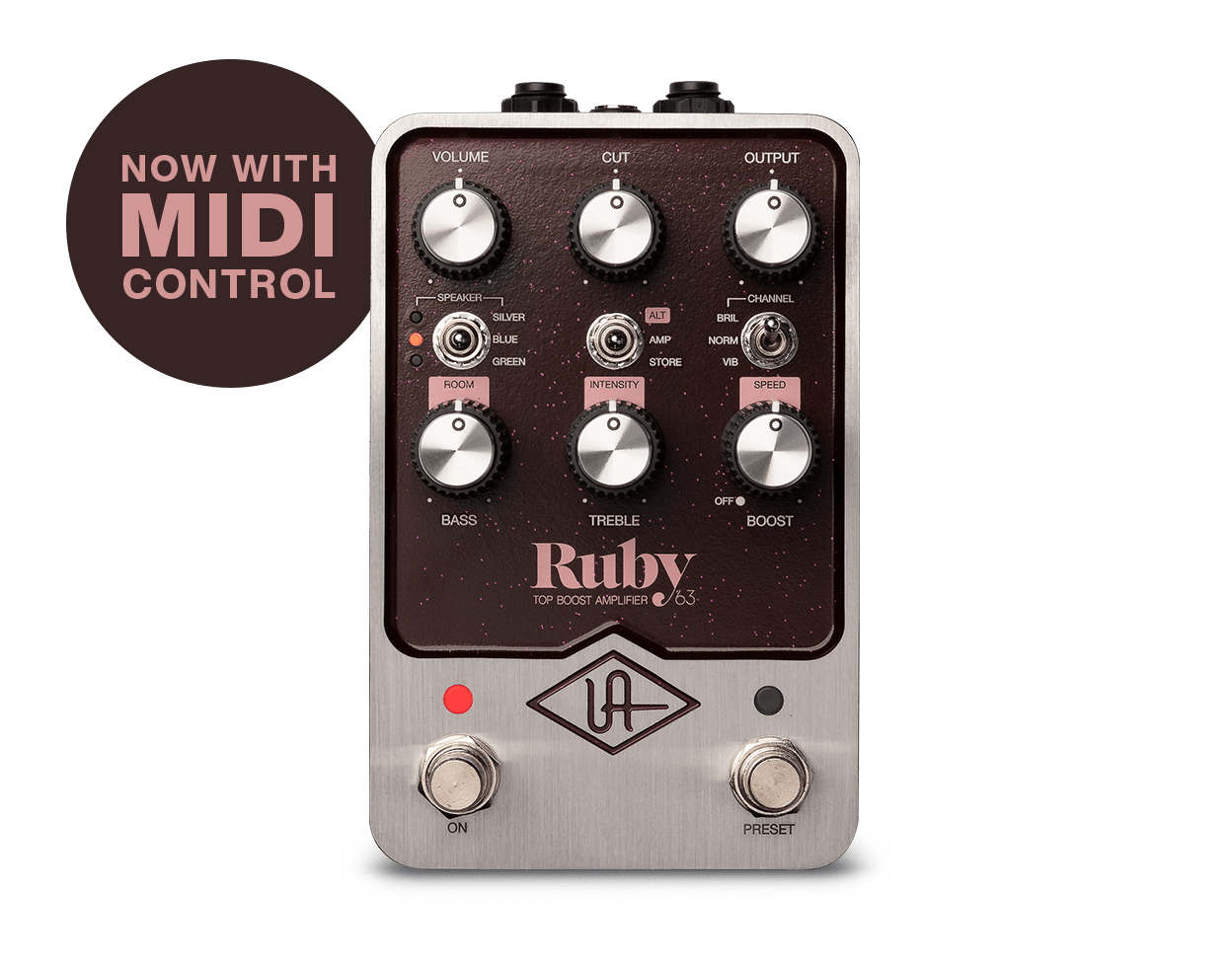 Ruby '63 Top Boost Amplifier Pedal – Universal Audio