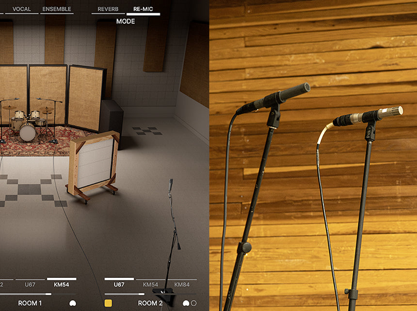 UAD Sound City Studios ヴィンテージマイクをリアルタイムに配置
