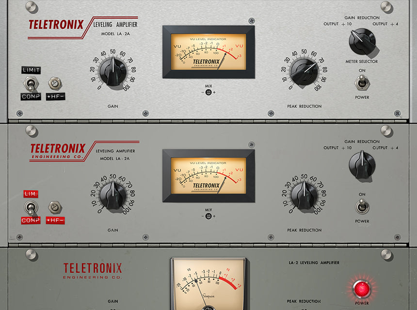 UAD Teletronix LA-2A Leveler Collection ボーカルやベースを自然に前へ出す
