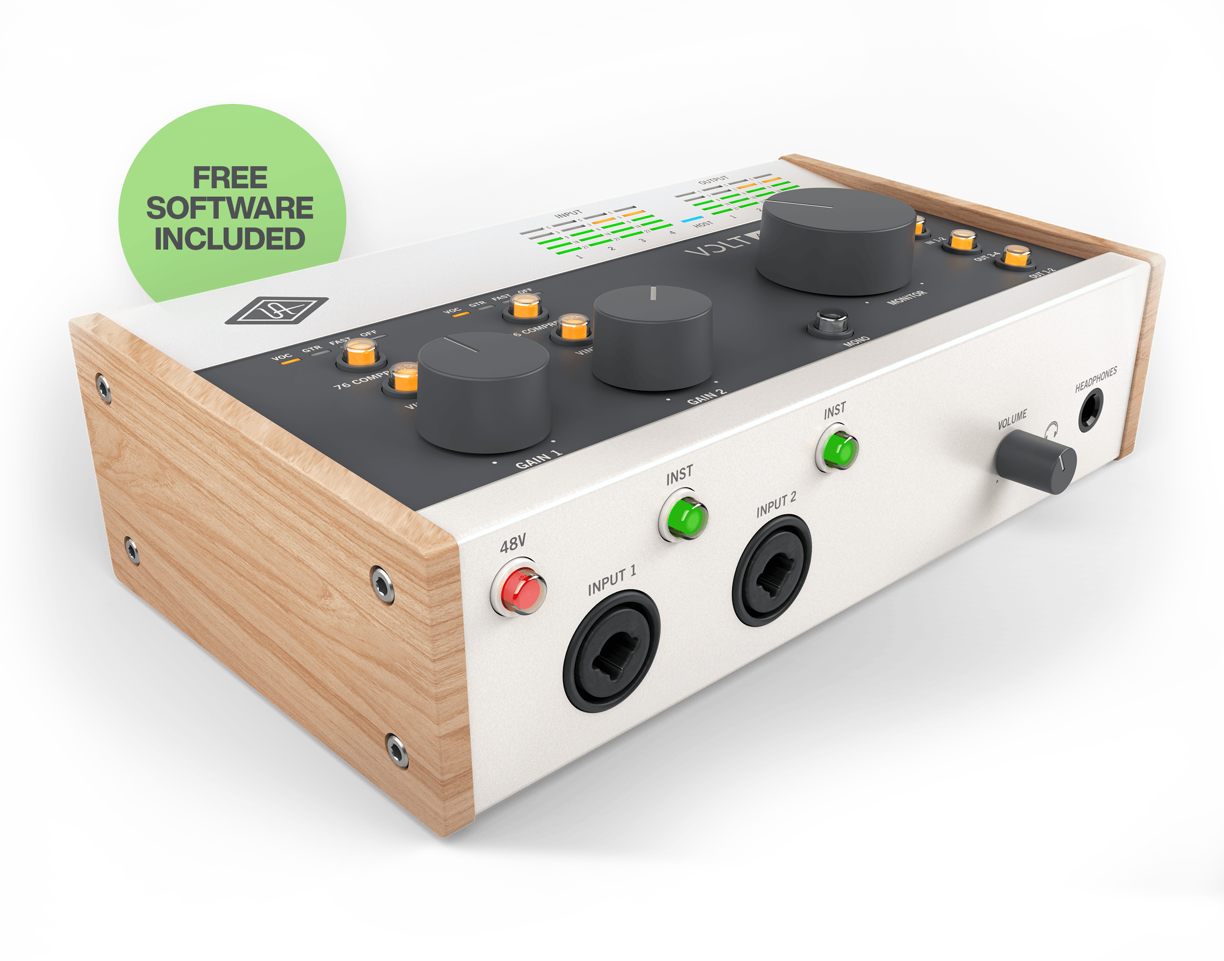 Universal Audio Volt 476 オーディオインターフェイス Volt 476 | 4-Channel USB Interface – Universal Audio